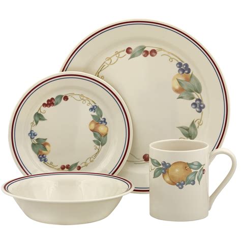 Corelle’s 18-piece service set for six includes six dinner plates, six appetizer/snack plates, and six soup/cereal bowls in a sleek, chip-resistant, mystical gray. . Corelle dinner set